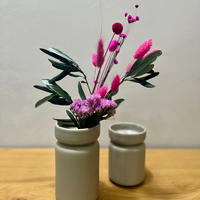 OLIVE Garden Mini - Mediterraner Trockenblumenstrauß in grün pink - Grün, Naturmaterialien (50cm) - Lykke & You