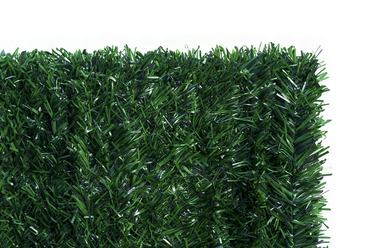 KÜNSTLICHE HECKE Pico 10m H.180cm PVC 129 Stränge - Grün, Kunststoff (180/1000cm) - Casanoov