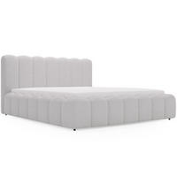 POLSTERBETT Smile 200x200 Bouclé-Stoff Hellgrau - Hellgrau, Textil (200/200cm) - Graingold