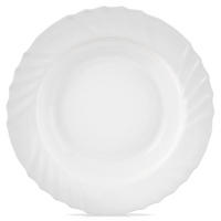 SUPPENTELLER Luna tief gewellt weiß - Weiß, Glas (22.5/22.5/3cm) - Orion 