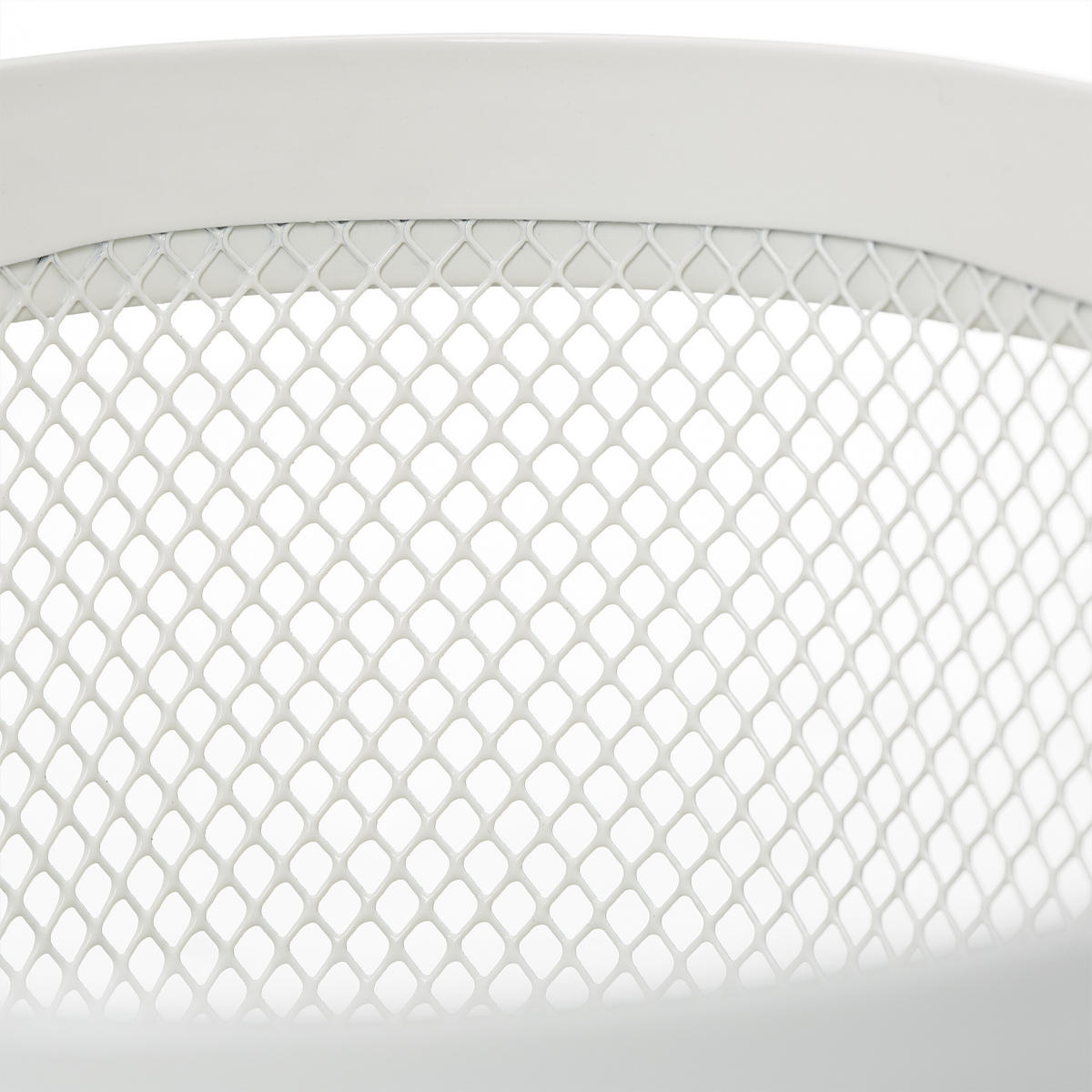 2XDRAHTKORB - Weiß, Holz/Metall (26/17.5/24.5cm) - Relaxdays