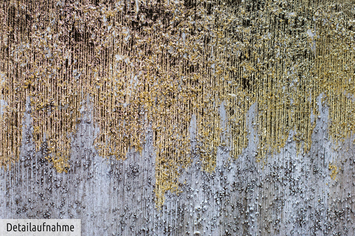 OLEJOMAĽBA 100/75 cm, Zvieratá - zlatá, drevo/textil (100/75cm) - KUNSTLOFT