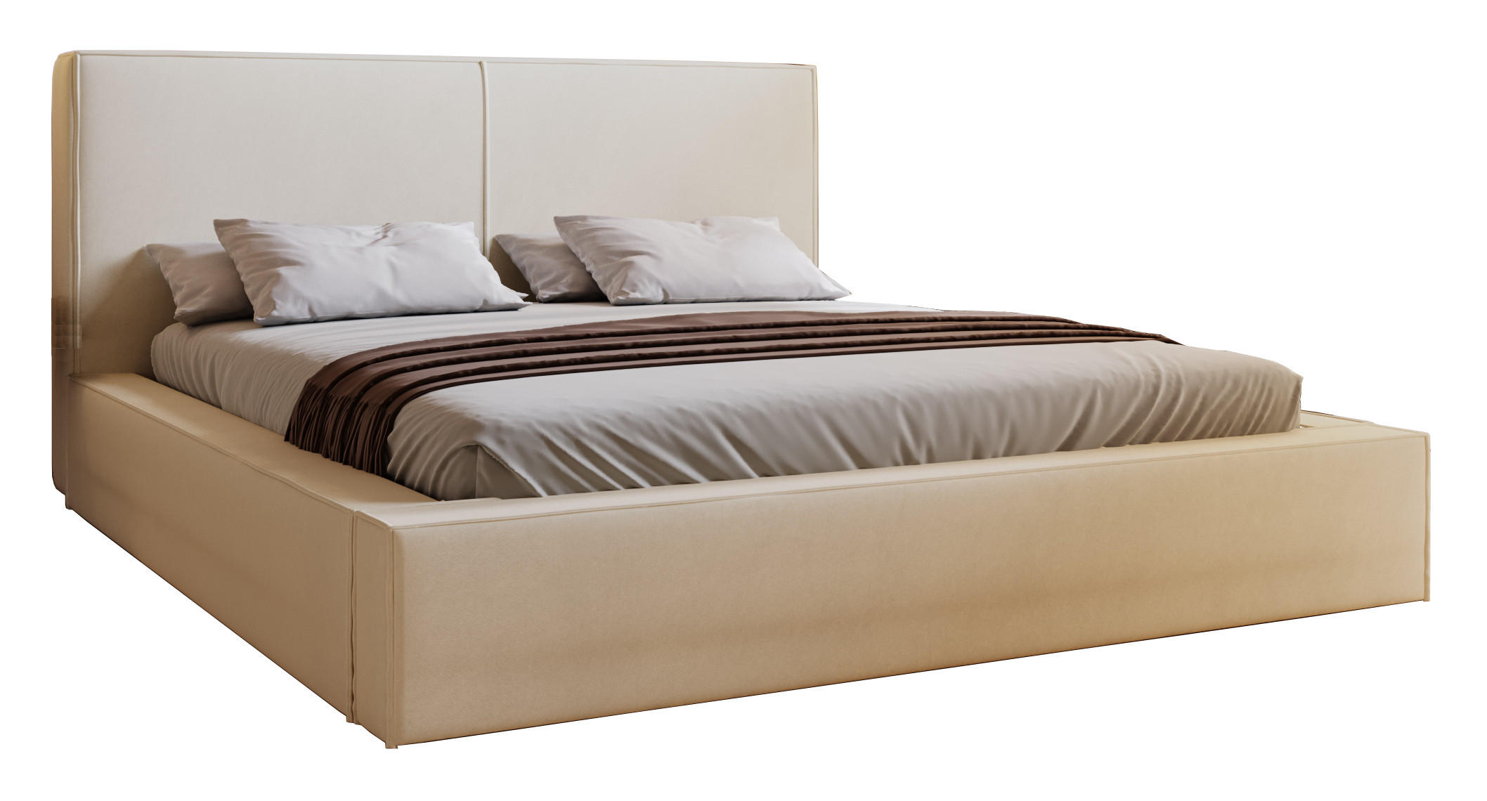 Emporius Polsterbett Beige 200x200 cm