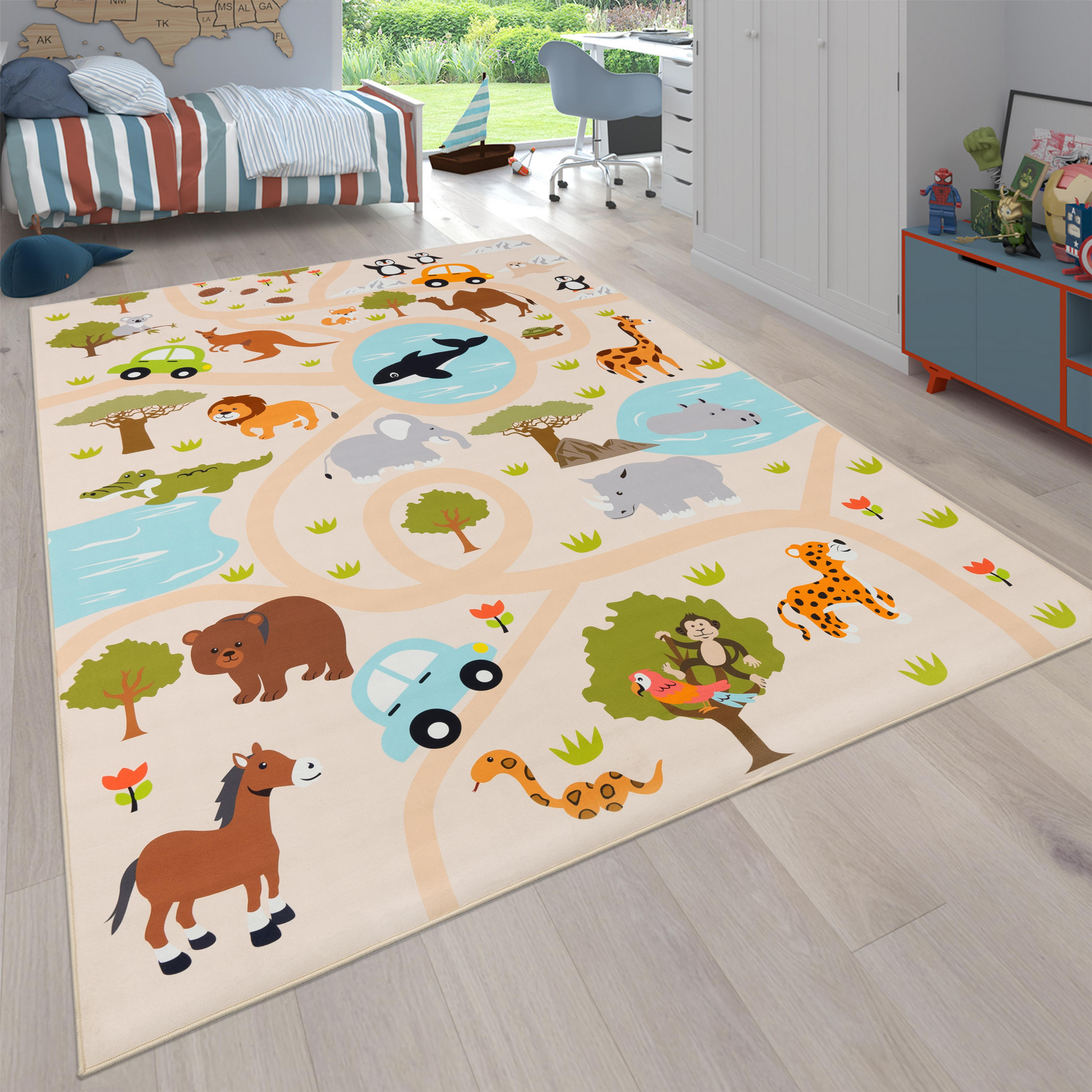 KINDERTEPPICH 200/200 cm Bino 580 - Multicolor, Textil (200/200cm) - Paco Home
