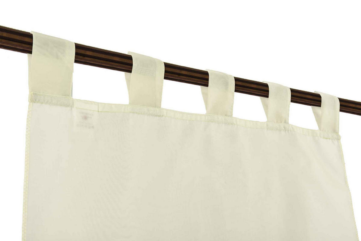 SCHEIBENGARDINE GERA 90x60 cm Creme - Creme, Textil (60/90cm) - Gardinenbox