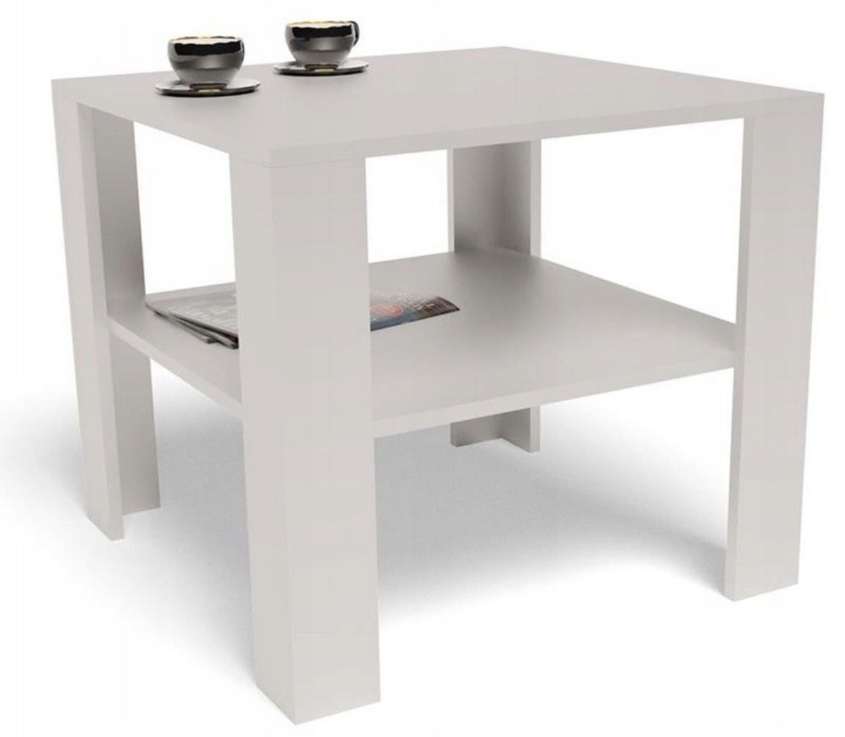 COUCHTISCH HOCH EX3 Weiß 68/68/60 cm - Weiß, Holzwerkstoff (68/68/60cm) - Matkam Möbel