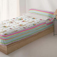 KINDER schlafsack Cute llamas 90x200 cm Ohne füllung - Multicolor, Textil (90/200cm) - Happy Friday