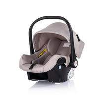 BABYSCHALE i-Size Aura schwarz hellbraun (40-85cm) Gruppe 0+, Griff verstellbar, Gurt - Braun, Kunststoff (39/47/50cm) - Chipolino