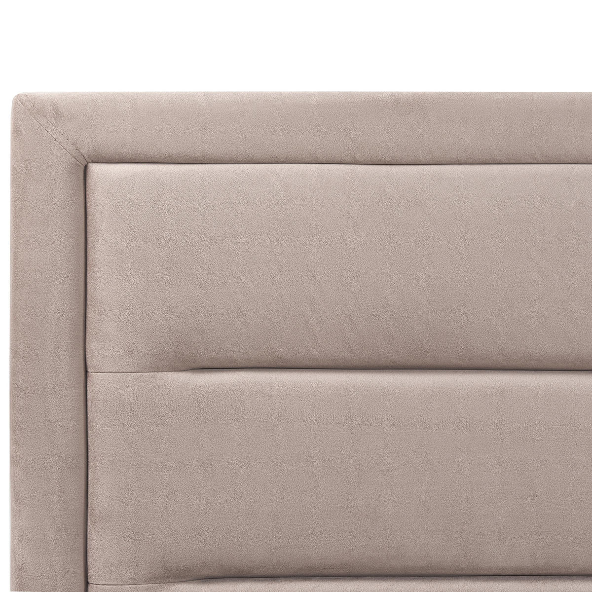 POLSTERBETT 140x200 cm Beige Rouen - Taupe, Textil (140/200cm) - Beliani