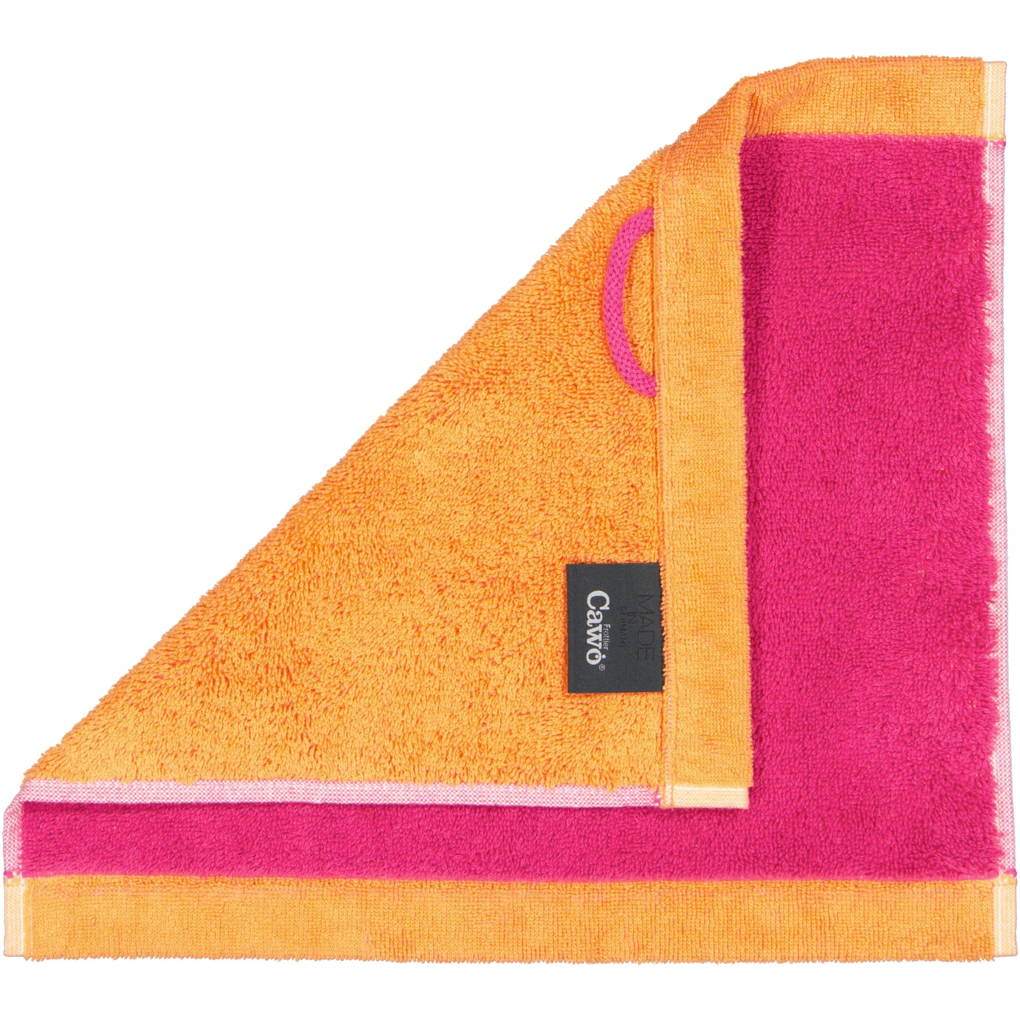 HANDTÜCHER LIFESTYLE SPLASH 7071 PINK/MANDARINE - 23 - Rosa, Textil (30/30cm) - Cawoe