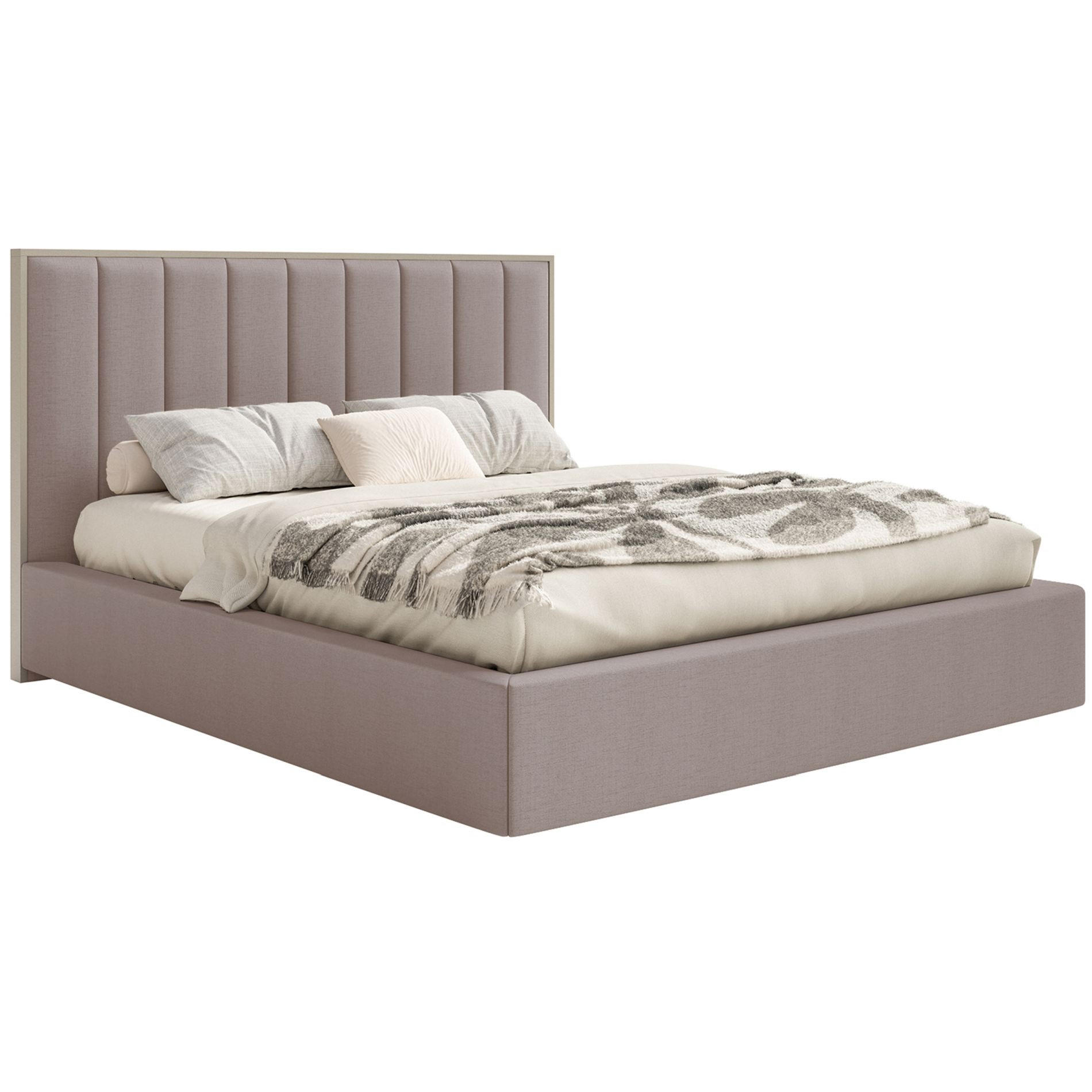 POLSTERBETT Togents Braun mit Chenillebezug und Bettkasten, 180x200 cm - Braun, Textil (180/200cm) - Selsey