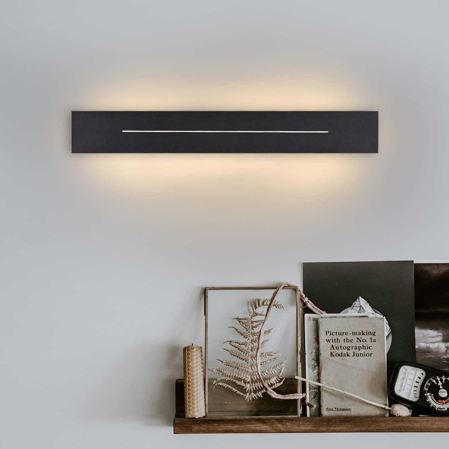 LED WANDLEUCHTE Vision - Schwarz, Metall (5/5/30cm) - Nettlife