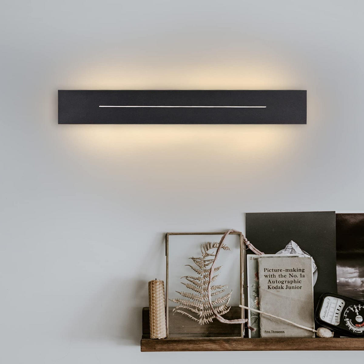 LED WANDLEUCHTE Vision - Schwarz, Metall (5/5/30cm) - Nettlife