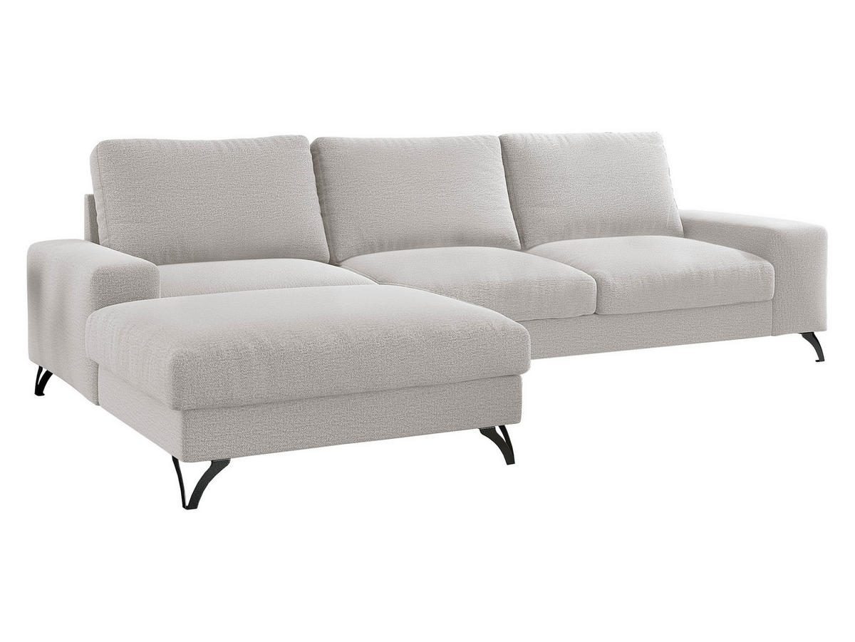 ECKSOFA Flavio, Seite: Links - L1F+L2F+R4 - Kaschmir/Schwarz, Holz/Textil (300/179cm) - MIRJAN24