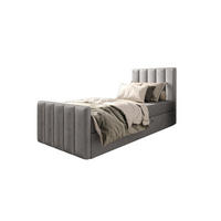 BOXBETT Adelle V Grau 90x200 cm - Grau, Textil (90/200cm) - B&B Home