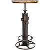 BARTISCH rund 54 cm Metall bronze - Bronzefarben, Metall (54/91/54cm) - CLP