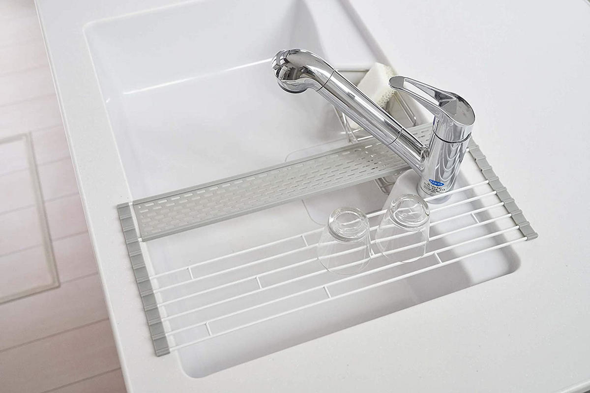 ABTROPFGESTELL 5057 Tower Weiß 0,8 x 42 x 26 cm - Weiß, Metall (42/1/26cm) - Yamazaki