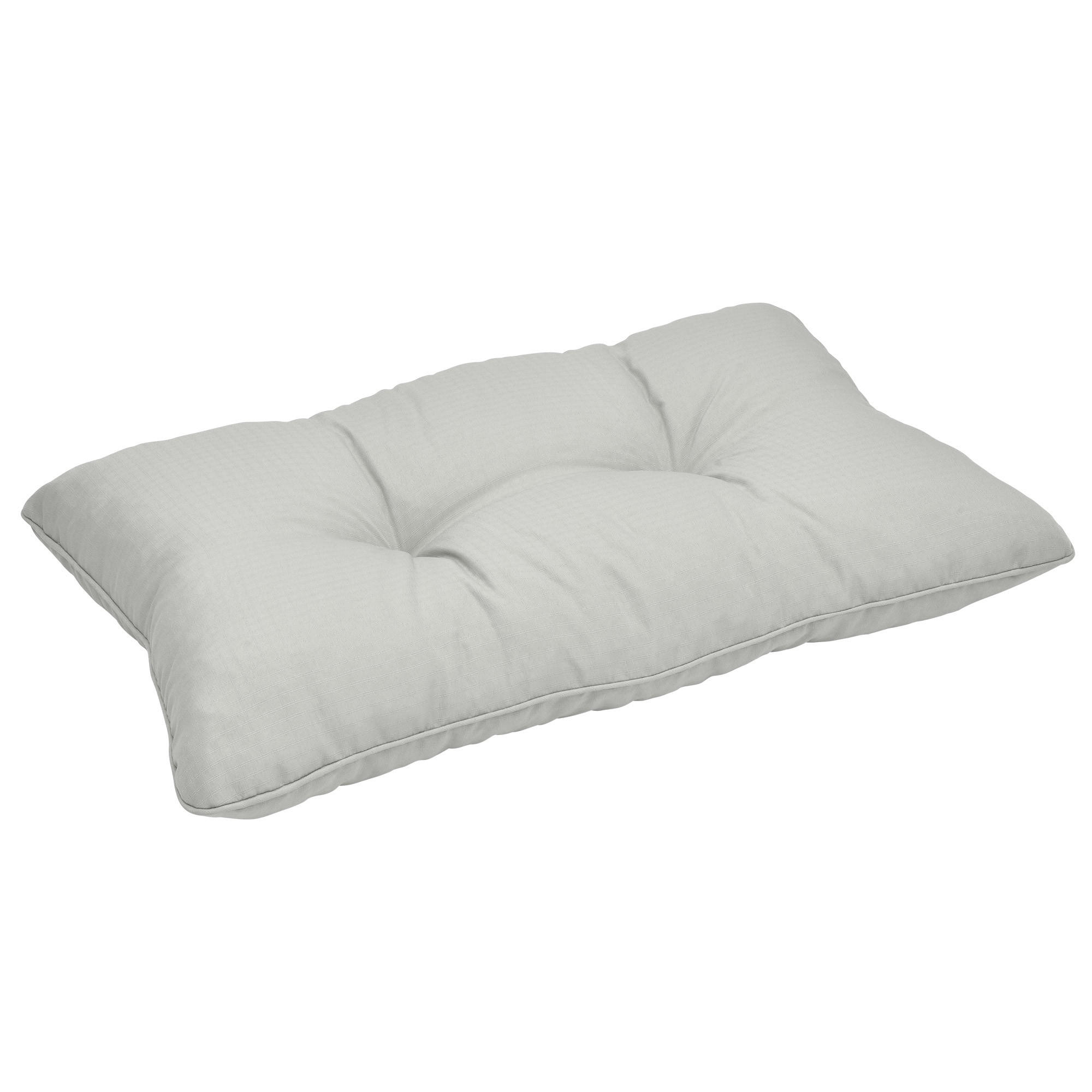 Beautissu Loungekissen Hellgrau 40x12x70 cm