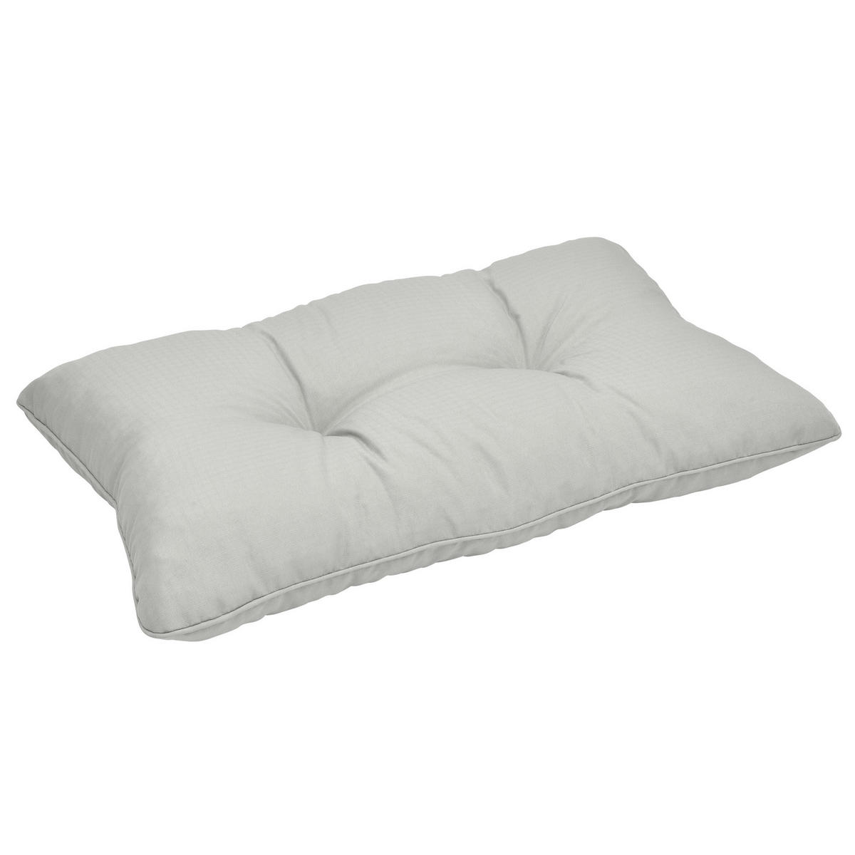 LOUNGEKISSEN Xluna Rücken 50/40/12 cm Hellgrau - Hellgrau, Textil (50/40/12cm) - Beautissu 