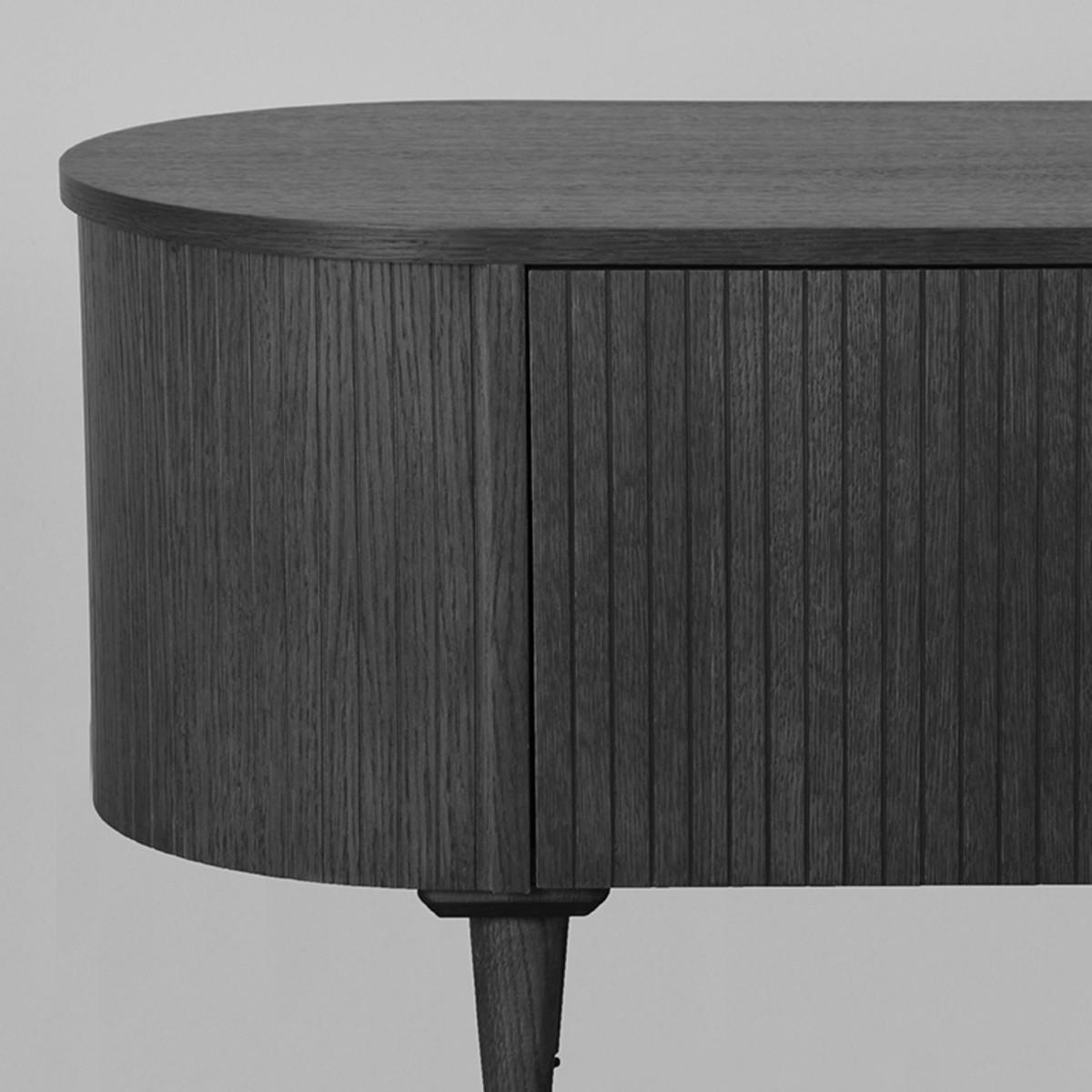 TV-MÖBEL Oliva Schwarz 47/220/55 cm - Schwarz, Holz (220/55/47cm) - LABEL51