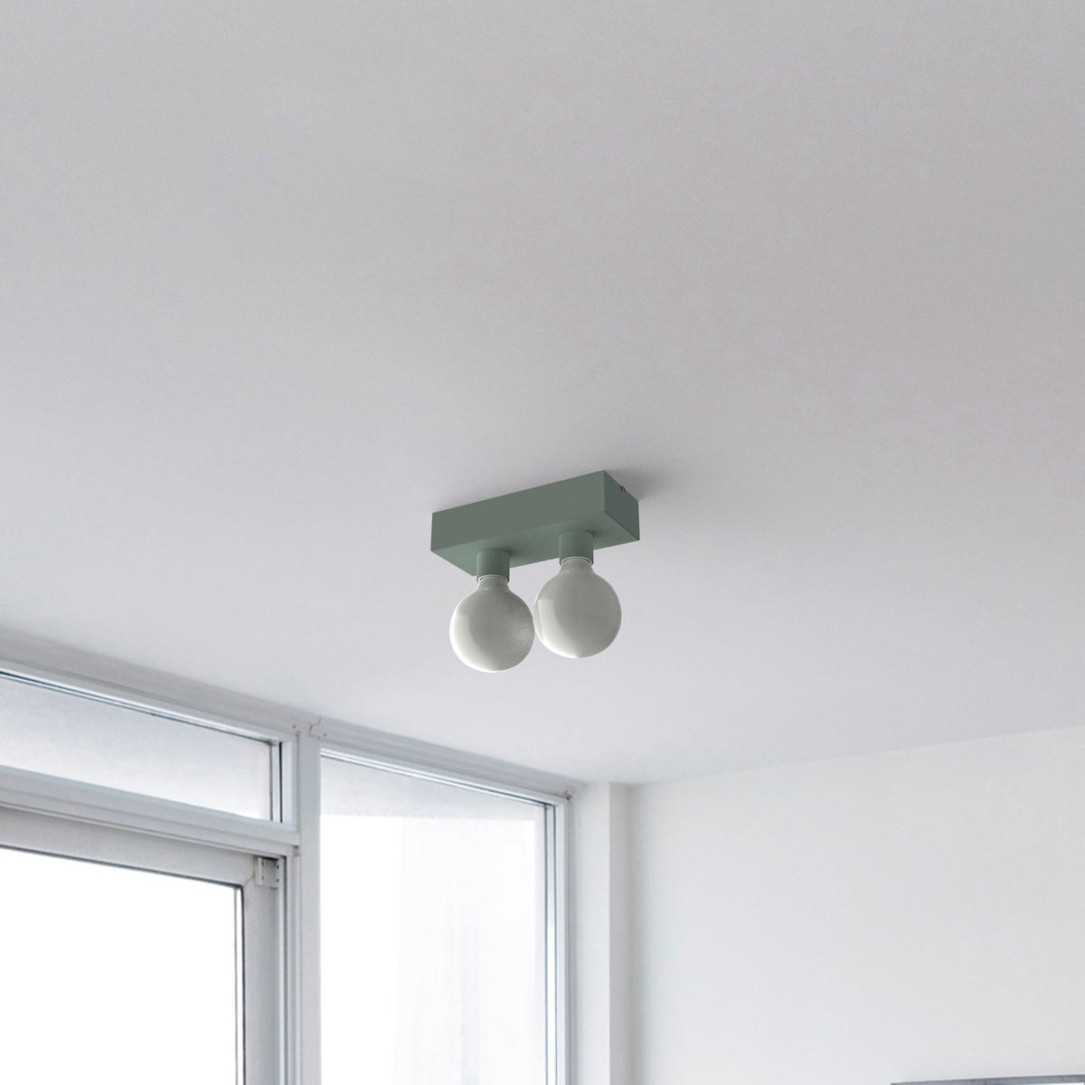 DECKENLEUCHTE - Grün, Metall (10/20/7.5cm) - Lumicom