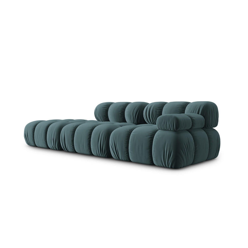 Thumbnail - Micadoni Modulares-Sofa, Petrol, Textil, 4-Sitzer, 94x63x282 cm, Hergestellt in Europa, Oeko-Tex®, Wohnzimmer, Sofas & C...