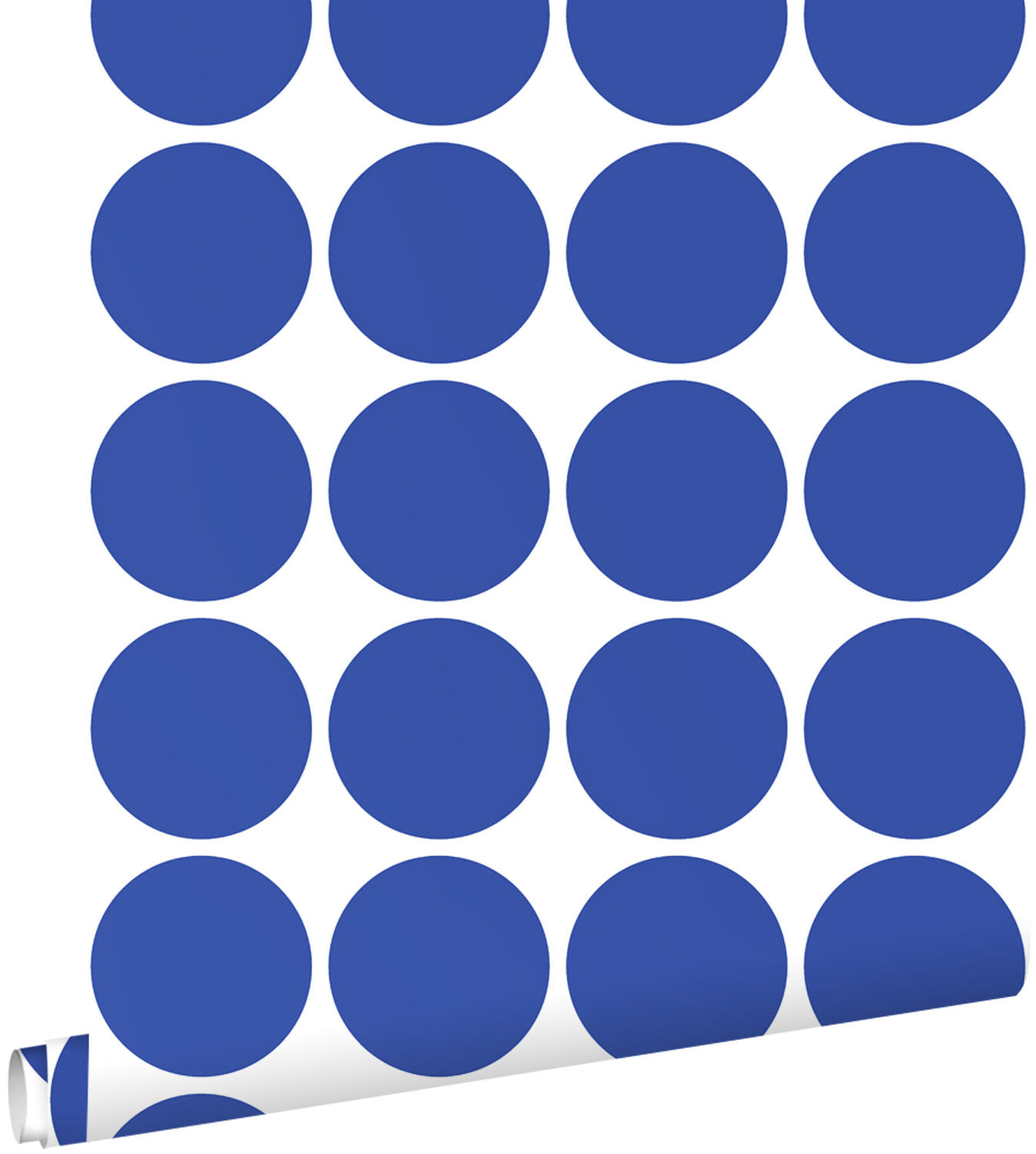 TAPETE große Kugeln 50 x 900 cm - Blau, Papier (50/900cm) - ESTAhome