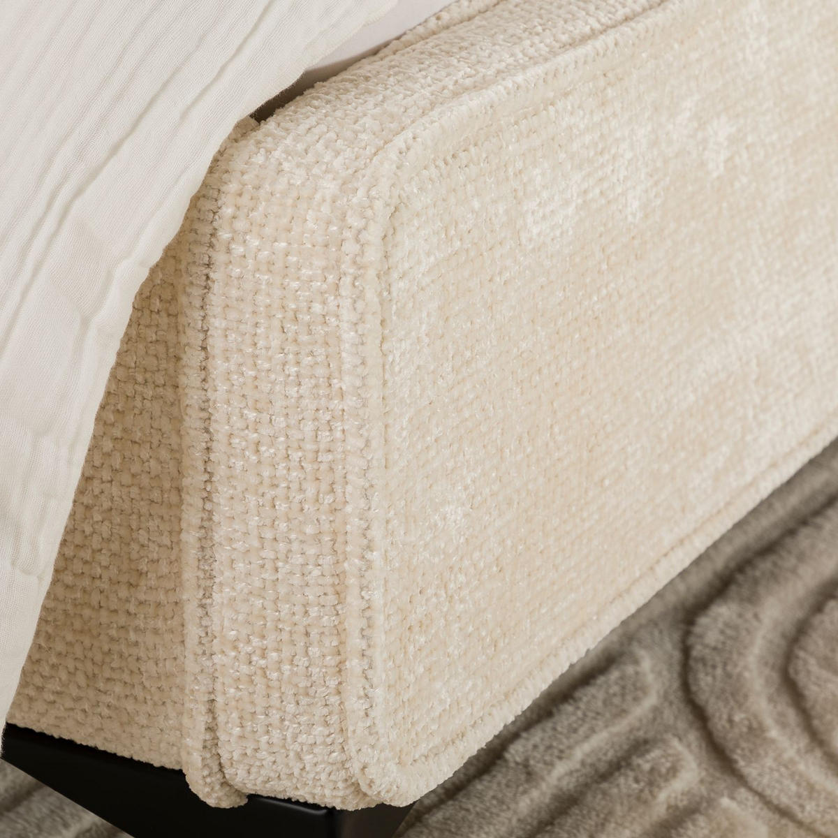 POLSTERBETT VIRETTA 90X200 CM - Weiß, Textil (90/200cm) - IDIMEX