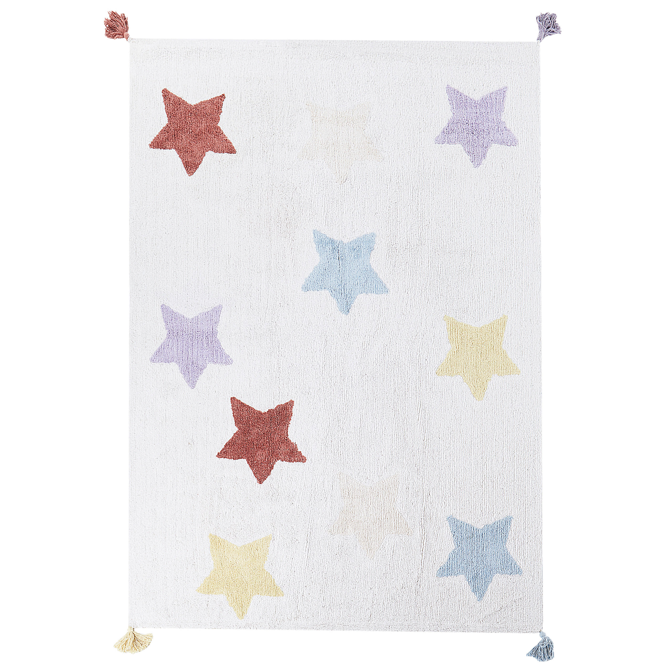 KINDERTEPPICH Merevi 140/200 cm - Blau/Gelb, Textil (200/140cm) - Beliani