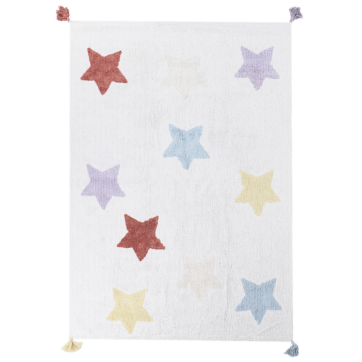 KINDERTEPPICH Merevi 140/200 cm - Blau/Gelb, Textil (200/140cm) - Beliani