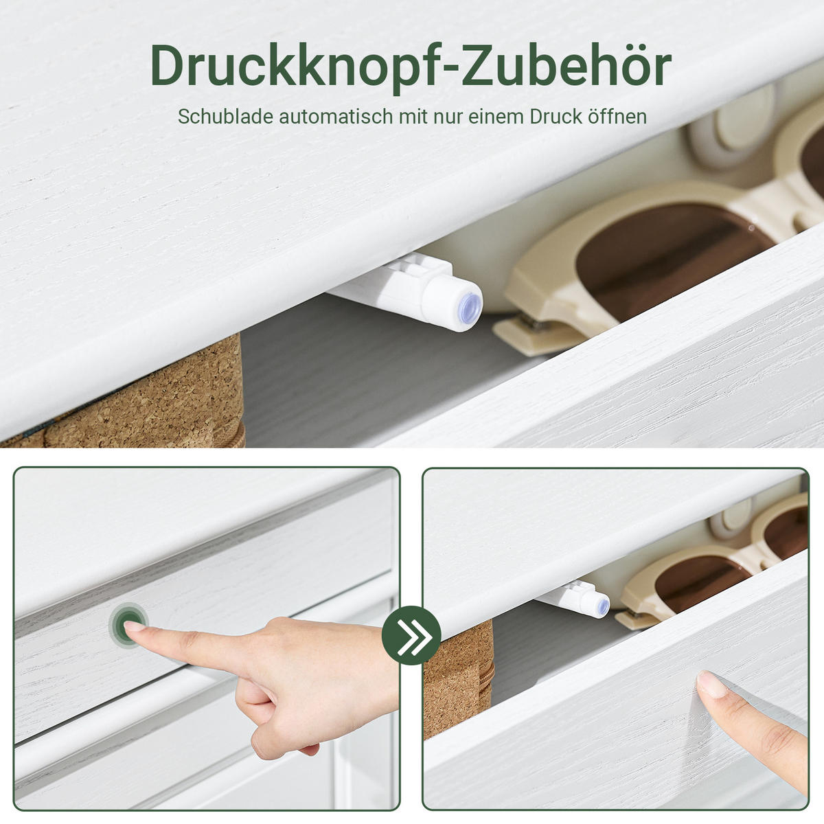 SCHUHSCHRANK Weiß - Weiß, Holzwerkstoff (53/118/24cm) - SoBuy