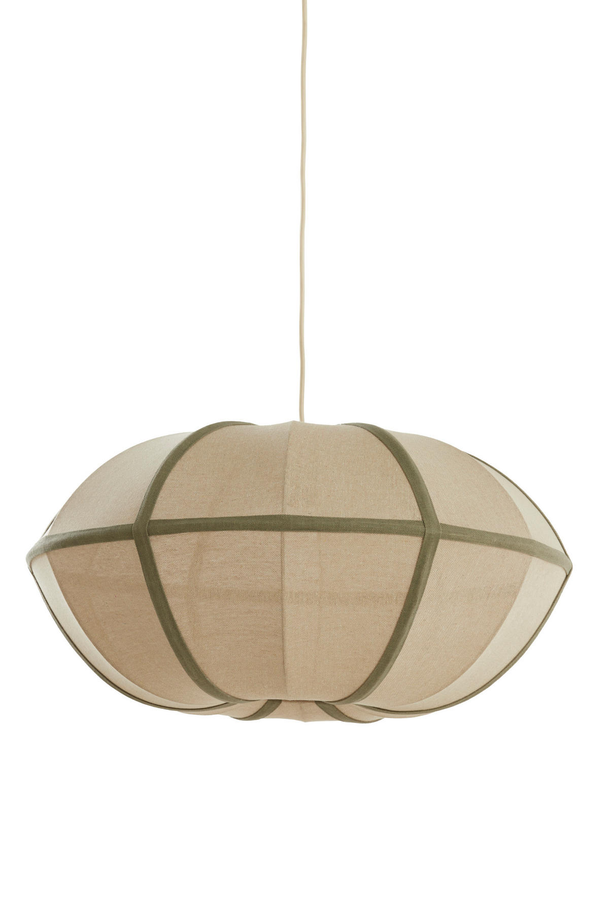 HÄNGELAMPE - Braun - 61/61/30 cm - Braun, Textil (61/61/30cm) - Light & Living