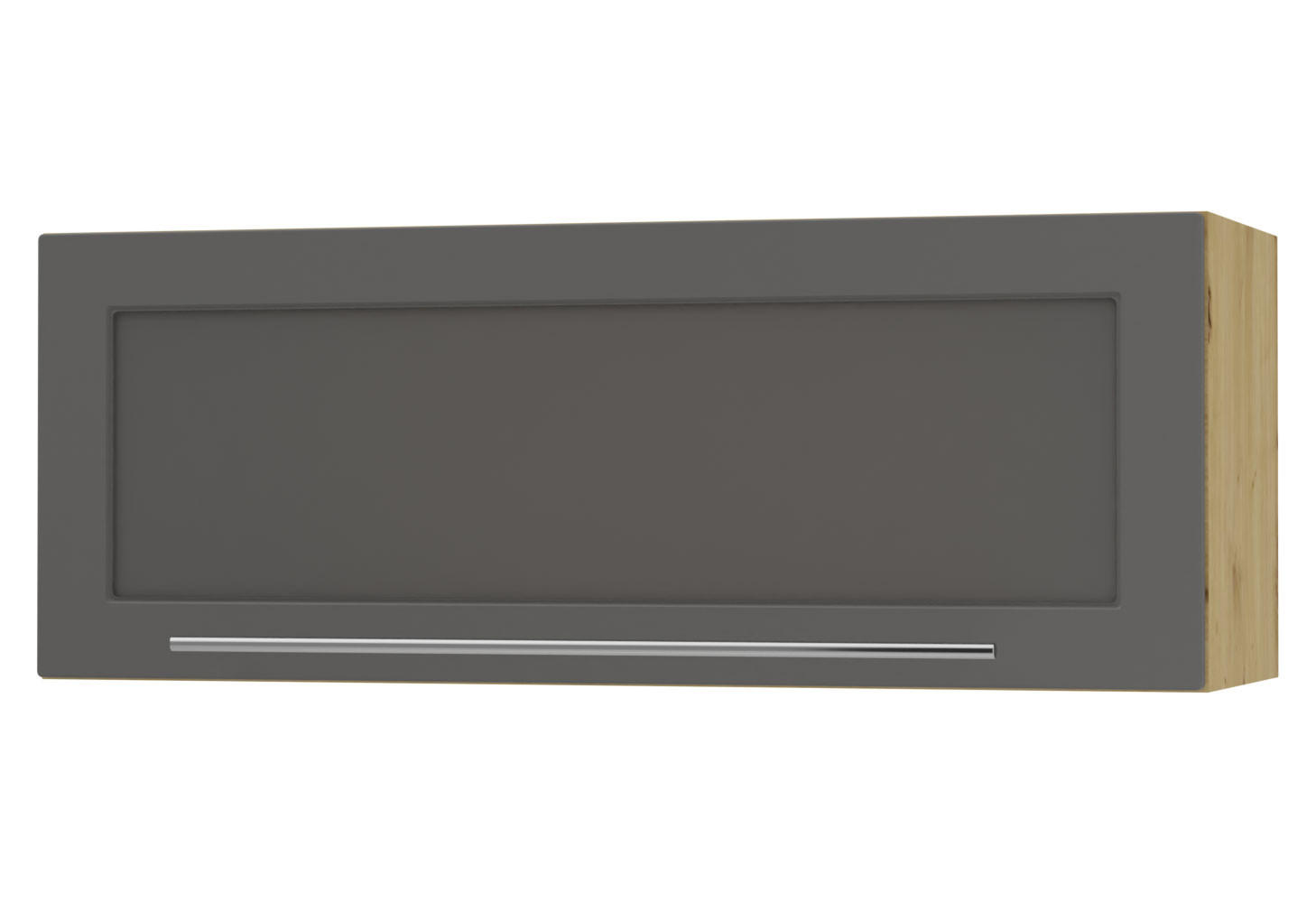 Feldmann-Wohnen Klapphängeschrank Graphit, Eiche Artisan 90x36x32.5 cm