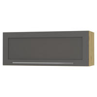 KÜCHENHÄNGESCHRANK Kvantum W4BS/90-AV Graphit Matt / Eiche Artisan Matt 90 / 32,5 / 36cm - Graphitfarben/Eiche Artisan, Holz/Holzwerkstoff (90/36/32.5cm) - Feldmann-Wohnen