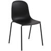 STAPELSTUHL Kunststoff schwarz - Schwarz, Kunststoff/Metall (51/85/53cm) - CLP