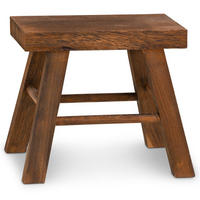 HOCKER ROSAL dunkelbraun - Dunkelbraun, Holz (32/30/17cm) - CARO-Möbel