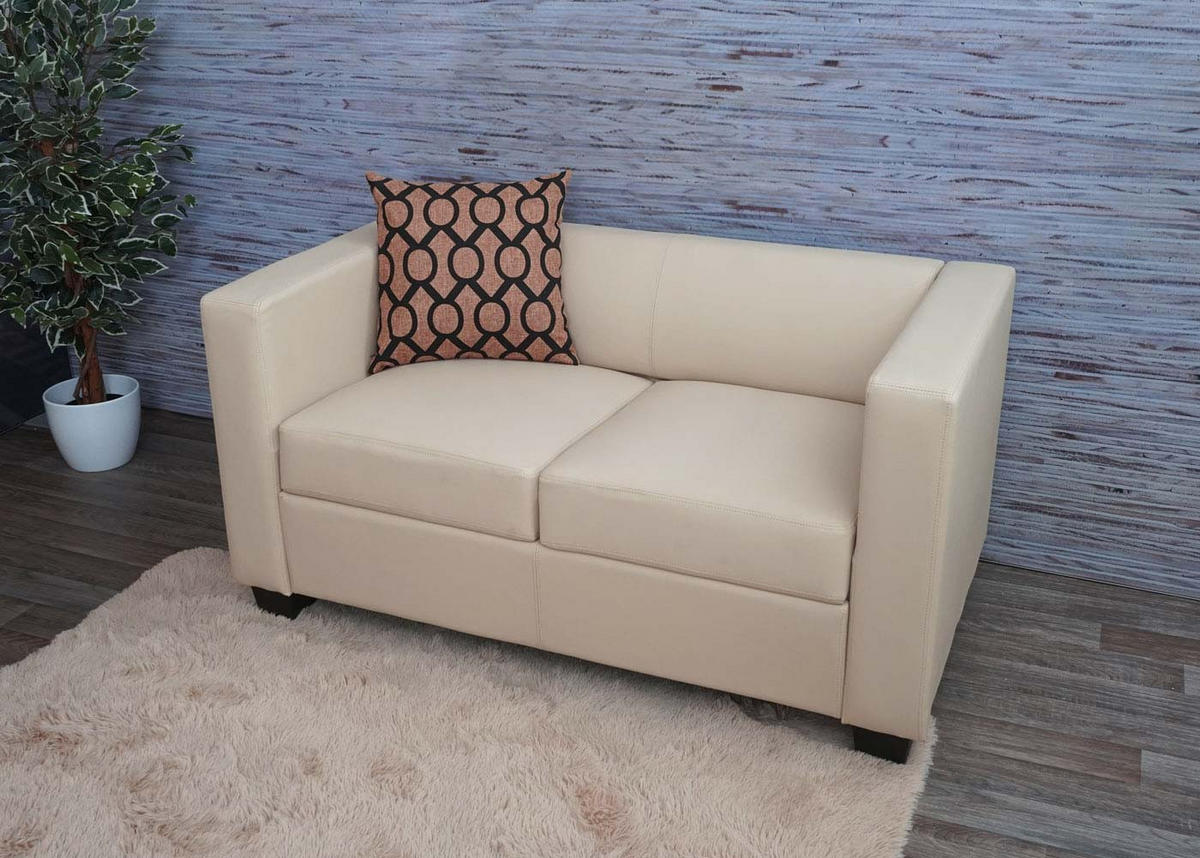 2-SITZER-SOFA Beige - Beige, Textil (137/70/75cm) - MCW