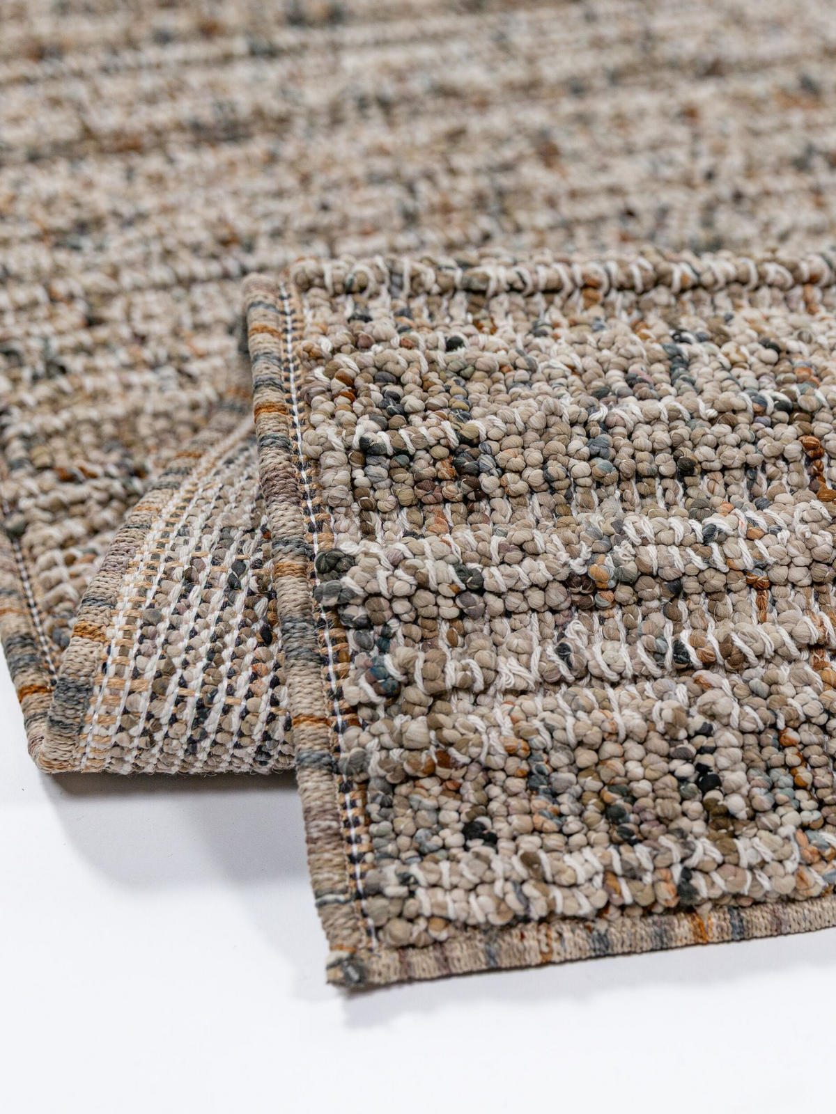TEPPICH Kurzflor BOLLIN, in Greige, Bouclé-Optik, 160 x 230 cm - Beige, Textil (160/230cm) - KADIMA DESIGN