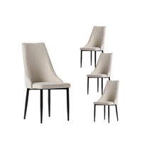 ESSZIMMERSTUHL Agnes Beige 45 cm x 95 cm 4er-Set - Beige, Textil (45/95/65cm) - Klast Home