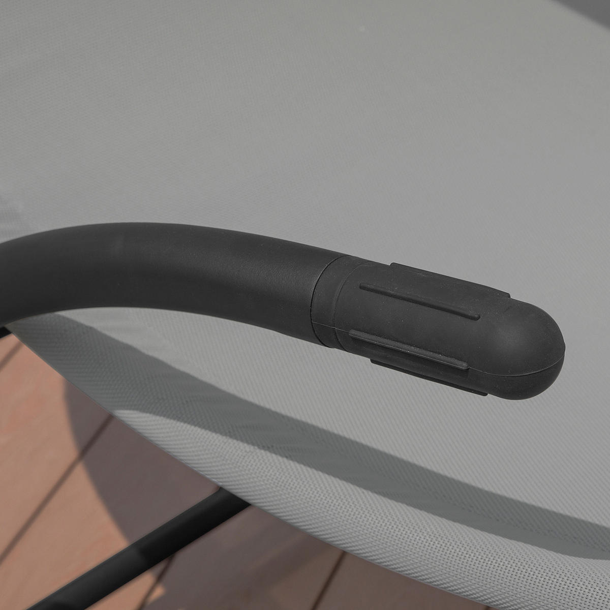 SCHAUKELLIEGE Grau - Beige/Grau, Metall (140/180/184cm) - SoBuy