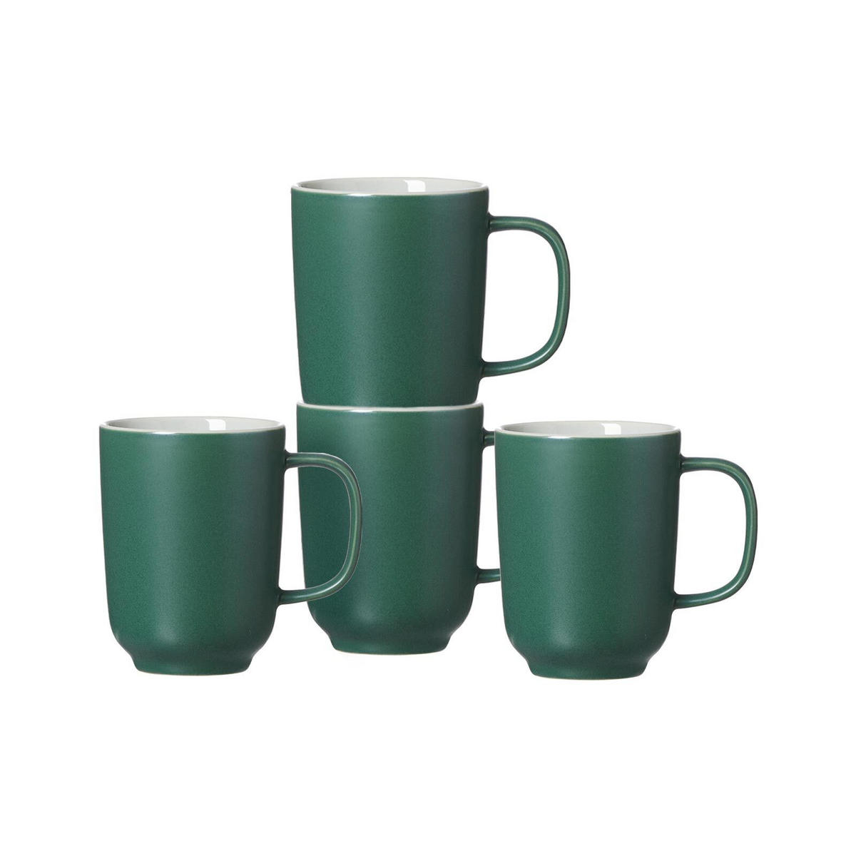 KAFFEEBECHER Jasper Grün 285 ml 4er Set - Grün, Keramik (0.285L) - Ritzenhoff Breker