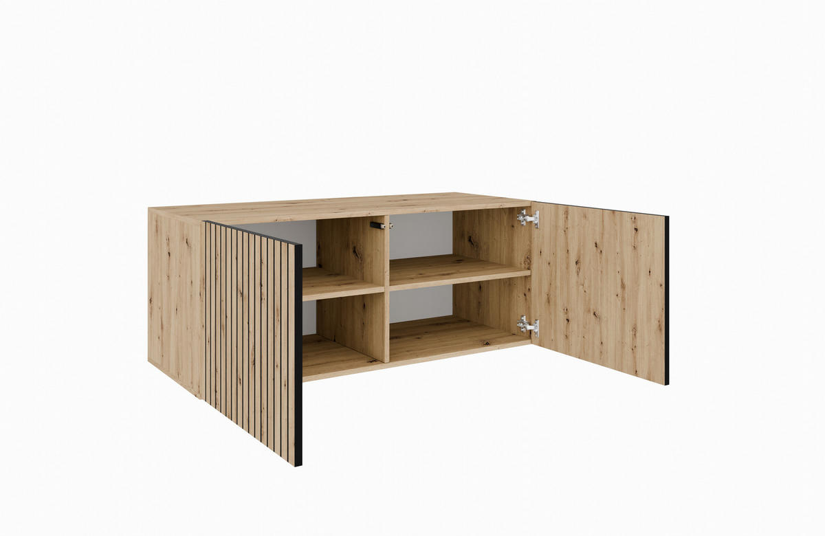 TV-SCHRANK CORA - Eiche Artisan, Holzwerkstoff (100/41/40cm) - Meblini