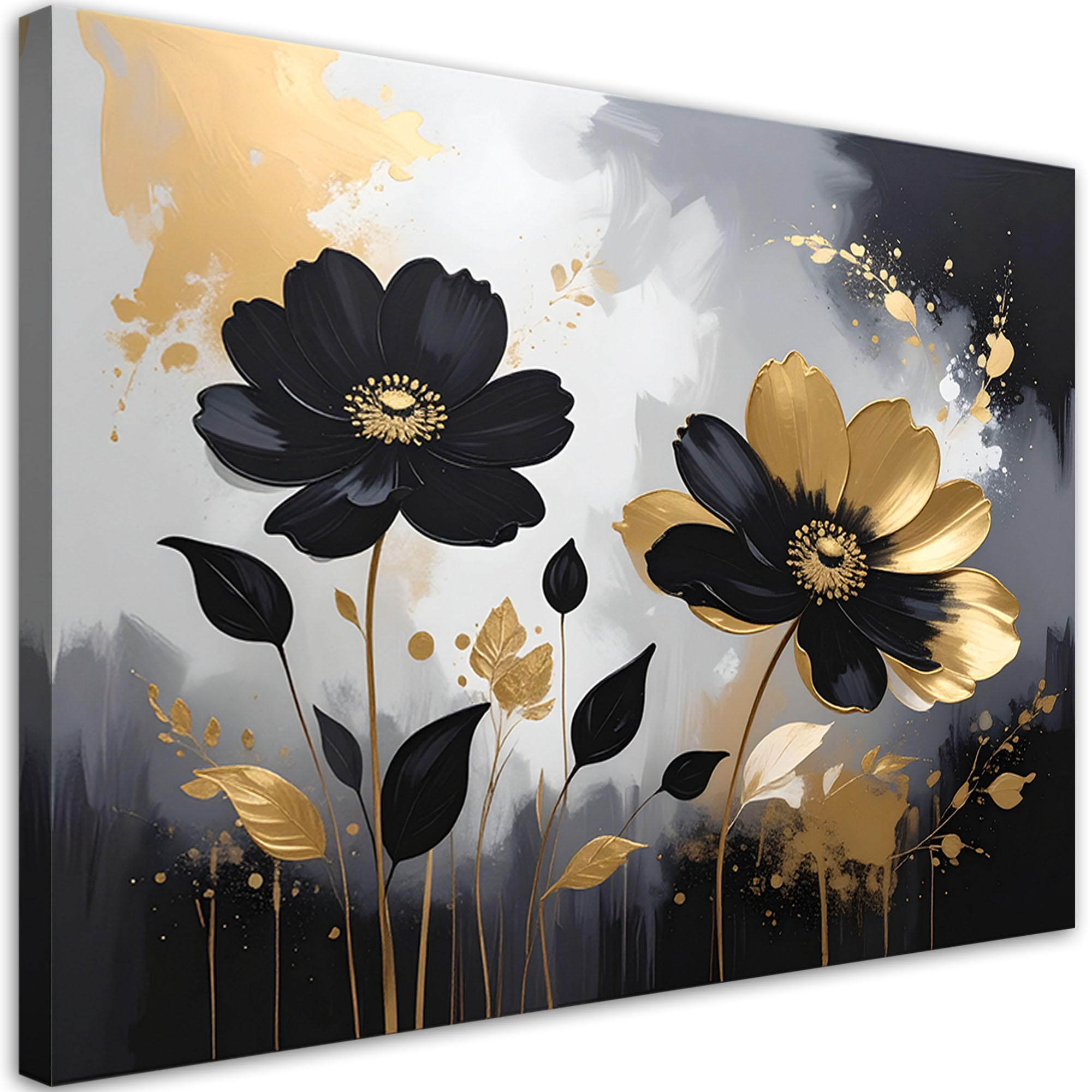 Feeby Bild Gold 90x60 cm