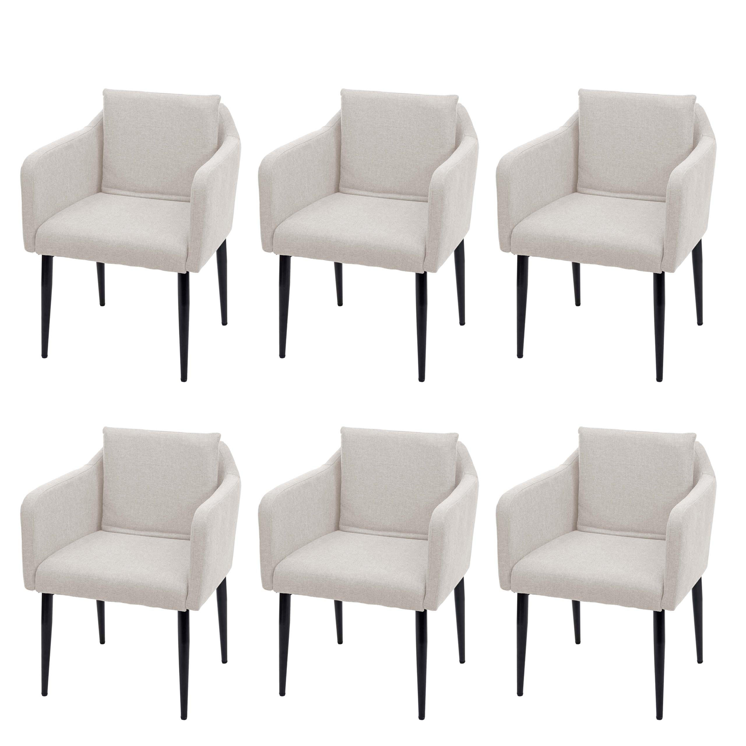 ESSZIMMERSTUHL Beige 6er-Set - Beige, Textil (60/86/65cm) - MCW