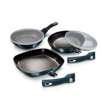 PFANNENSET Grün 50/30/20 cm BH7049 - Grün, Metall - Berlinger Haus