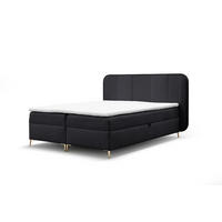 BOXBETT Alize - Schwarz, Holzwerkstoff/Textil (160/200cm) - Fun Möbel