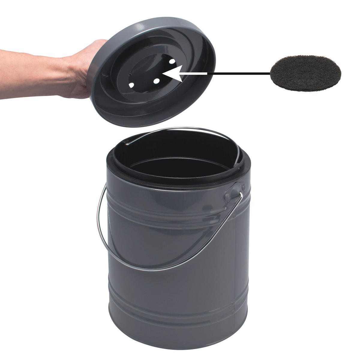 AKTIVKOHLEFILTER 4er-Set, schwarz, Kohlefilter - Schwarz, Kunststoff (10/1/10cm) - bremermann