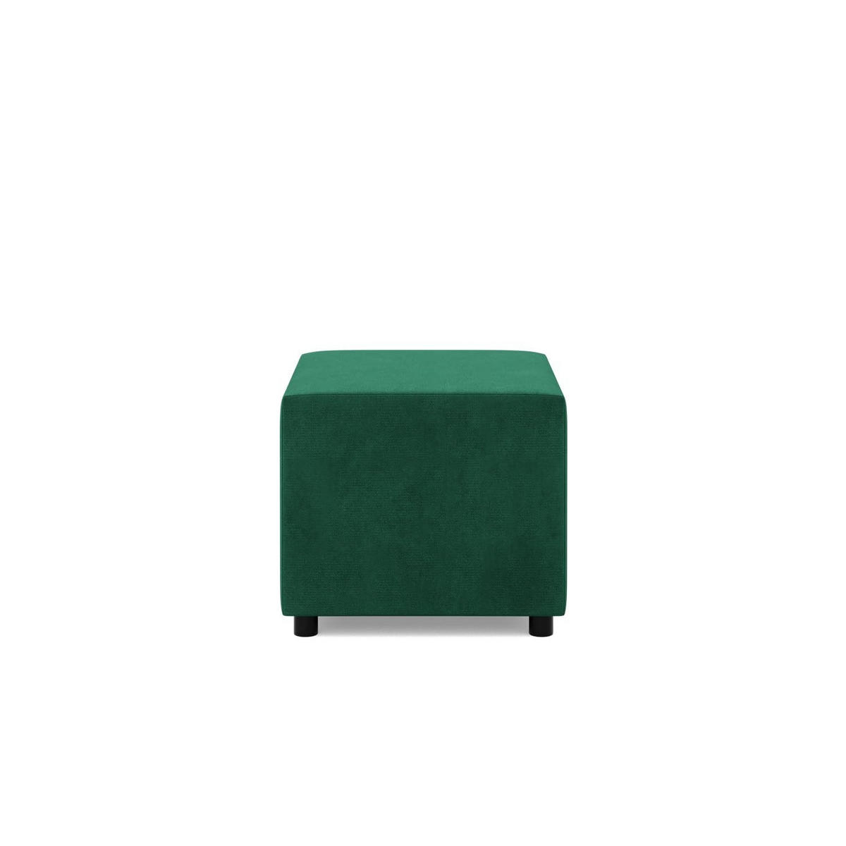 SITZPOUF 50 X 50 NEO, Dunkelgrün - Dunkelgrün, Textil (51/40/51cm)