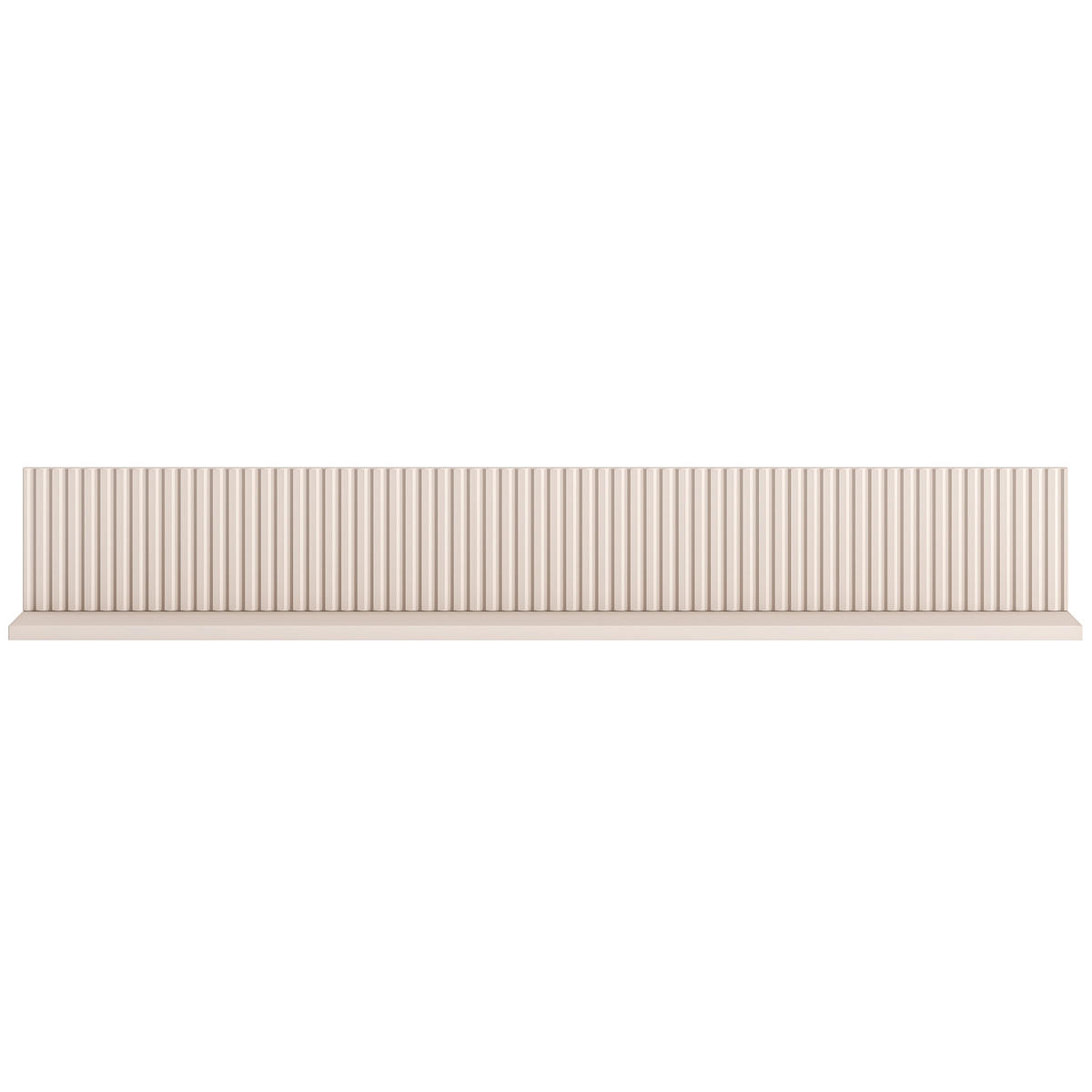 WANDREGAL NALIA, Hängeregal, Creme - Creme, Holzwerkstoff/Metall (120/18/20cm) - KONSIMO®