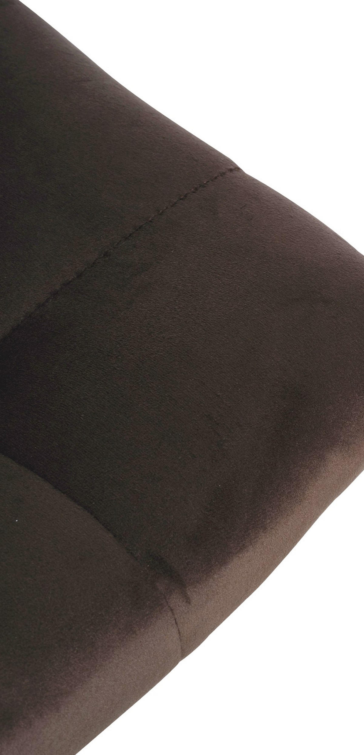 BARHOCKER James Samt schwarz braun - Schwarz/Braun, Textil/Metall (43/108.5/46.5cm) - TPFLiving